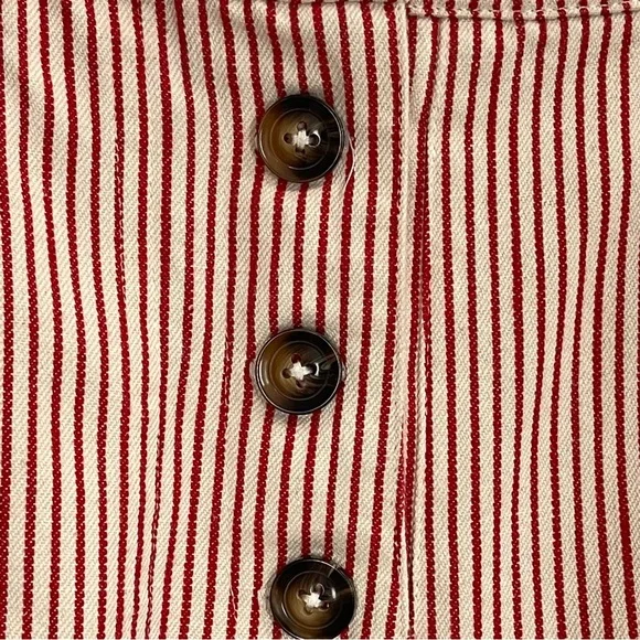 Saint Geraldine Marshall Pinstripe Crop Wide Leg Pants Size S - Picture 10 of 14